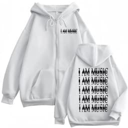Rapper Playboi Carti I AM MUSIC Zipper Hoodie Men's Women Clothing Fashion Hip Hop Zip Up Sweatshirts Oversized Fleece Pullovers
