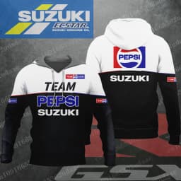 pepsi suzuki 2026 New Racing Men's and Women's Motorcycle Enthusiasts Sports and Leisure Zipper Hoodie