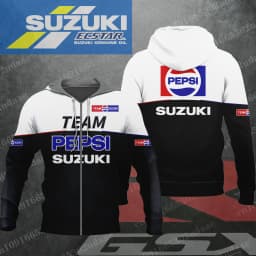 pepsi suzuki 2026 New Racing Men's and Women's Motorcycle Enthusiasts Sports and Leisure Zipper Hoodie