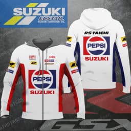 pepsi suzuki 2026 New Racing Men's and Women's Motorcycle Enthusiasts Sports and Leisure Zipper Hoodie