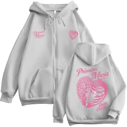 Omar Courtz Primera Musa Album Tour Zipper Hoodies Men Women Fashion Zip Up Hooded Sweatshirts Hip Hop Oversized Pullovers Coats