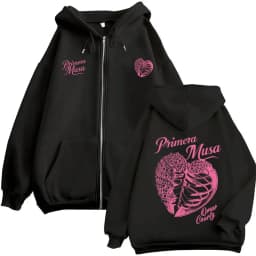 Omar Courtz Primera Musa Album Tour Zipper Hoodies Men Women Fashion Zip Up Hooded Sweatshirts Hip Hop Oversized Pullovers Coats