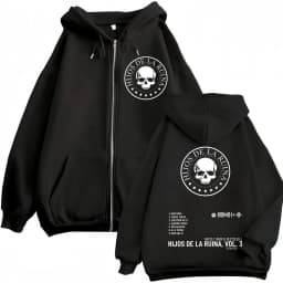 Rap Duo Natos Y Waor Hijos De La Ruina Album Zipper Hoodie Men's Women Hip Hop Retro Zip Up Sweatshirts Gothic Fashion Pullovers