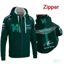 Unisex Aston Martin F1 Merch Hoodie Soft Breathable Street Racing Style Daily Wear Comfortable Fit Hooded Sweatshirt