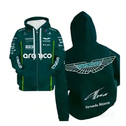Unisex Aston Martin F1 Merch Hoodie Soft Breathable Street Racing Style Daily Wear Comfortable Fit Hooded Sweatshirt