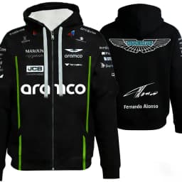 Unisex Aston Martin F1 Merch Hoodie Soft Breathable Street Racing Style Daily Wear Comfortable Fit Hooded Sweatshirt