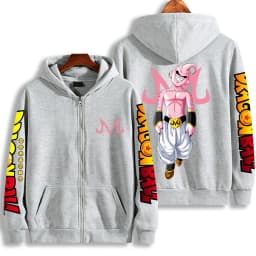 Dragon Ball Majin Buu Zip Up Hoodie Japanese Anime Fashion Y2K Hooded Jacket Streetwear Casual Sweatshirt Men's Couple Coat
