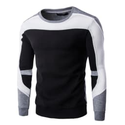 2025 Men's Sweatshirt Casual Fashion Hoodies Men Slim Fit Pullover Male Long Sleeve Streetwear Patchwork Quality Sweatshirts Men