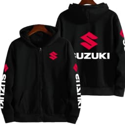 Suzuki Logo Motorcycle Racing Team Men Zipper Hoodie 2026 New Fashion Women Sweatshirt Spring Autumn Sports Couple Jackets Coat