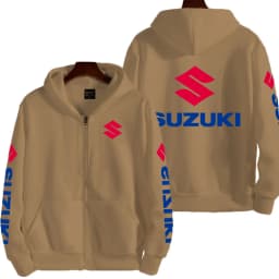 Suzuki Logo Motorcycle Racing Team Men Zipper Hoodie 2026 New Fashion Women Sweatshirt Spring Autumn Sports Couple Jackets Coat