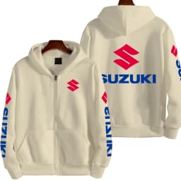 Suzuki Logo Motorcycle Racing Team Men Zipper Hoodie 2026 New Fashion Women Sweatshirt Spring Autumn Sports Couple Jackets Coat