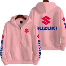 Suzuki Logo Motorcycle Racing Team Men Zipper Hoodie 2026 New Fashion Women Sweatshirt Spring Autumn Sports Couple Jackets Coat