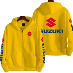 Suzuki Logo Motorcycle Racing Team Men Zipper Hoodie 2026 New Fashion Women Sweatshirt Spring Autumn Sports Couple Jackets Coat