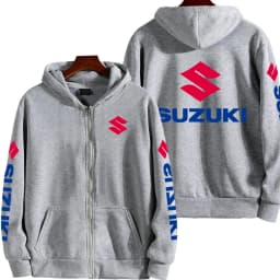Suzuki Logo Motorcycle Racing Team Men Zipper Hoodie 2026 New Fashion Women Sweatshirt Spring Autumn Sports Couple Jackets Coat