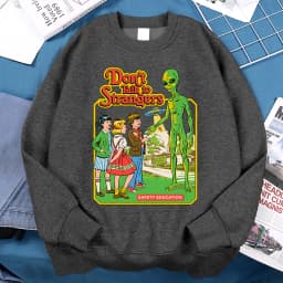 Don'T Talk To Strangers Men Women Hoody Warm Fleece Hoodies Hip Hop Autumn Sweatshirt Fashion Fleece Loose Sportswear Couple
