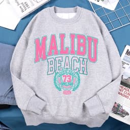 Malibu Beach Usa 73 Hoodie Men Women Loose Sweatshirt Creativity O-Neck Hoodies Street Fashion Oversize Hoody Couple Sportswear