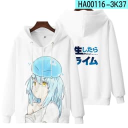 Anime Rimuru Tempest Hooded Hoodies Men Women Long Sleeve Sweatshirt Streetwear Clothes Cosplay Costume
