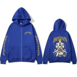 Anime Gachiakuta Enjin Merch Zipper Hoodie Men Women Casual Oversized Zip Up Jacket Male Cartoon Manga Cosplay Zip Up Sweatshirt