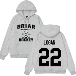 Logan 22 Off Campus TV Series Hoodie Briar University Hockey Tops Men Women Loose Pullover Long Sleeves Gothic Punk Sweatshirt