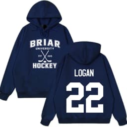 Logan 22 Off Campus TV Series Hoodie Briar University Hockey Tops Men Women Loose Pullover Long Sleeves Gothic Punk Sweatshirt