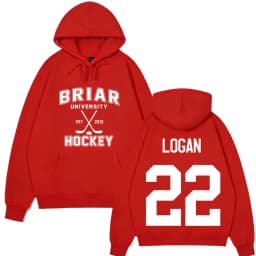 Logan 22 Off Campus TV Series Hoodie Briar University Hockey Tops Men Women Loose Pullover Long Sleeves Gothic Punk Sweatshirt