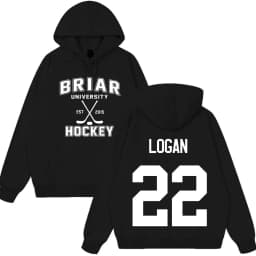 Logan 22 Off Campus TV Series Hoodie Briar University Hockey Tops Men Women Loose Pullover Long Sleeves Gothic Punk Sweatshirt
