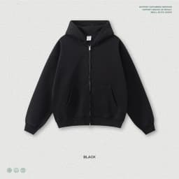 ZODF Fashion Winter 345gsm Boxy Fleece Zipper Hoodie For Men Unisex Cusual Loose Fit Warm Hooded Coat Outwears HY1178
