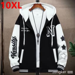 Large Size Cardigan Hoodie Versatile Hooded Hoodie Jacket Spring Autumn New Fashion Brand Patchwork Jacket zip up hoodie