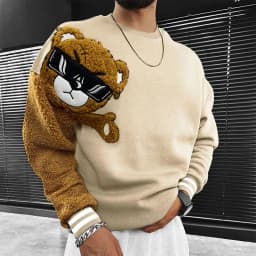 Autumn/Winter Men's Fleece Hoodie Evil Blood Super Size Casual Hoodie Street Hip-hop Personality Printed SportsHoodie Sweatshirt