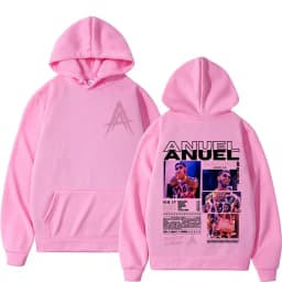 Rapper Anuel AA Real Hasta La Muerte Album Tour Hoodie Streetwear Men Women Vintage Hip Hop Pop Music Hoodies Casual Sweatshirts