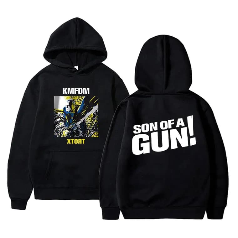 Rock Band KMFDM XTORT Graphic Print Hoodie Men Women Fashion Vintage Gothic Streetwear Unisex Casual Oversized Fleece Hoodies
