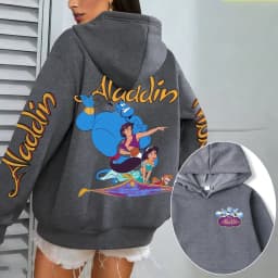 Aladdin Women Hoodie Cartoon Anime Spring Autumn Men Oversized Sweatshirt 2026 New Fashion Korean Style Couple Pullover Tops