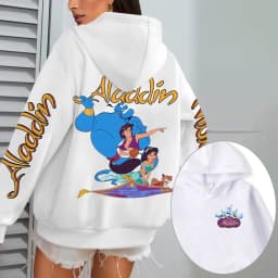 Aladdin Women Hoodie Cartoon Anime Spring Autumn Men Oversized Sweatshirt 2026 New Fashion Korean Style Couple Pullover Tops