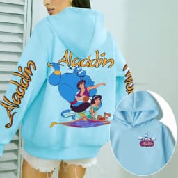 Aladdin Women Hoodie Cartoon Anime Spring Autumn Men Oversized Sweatshirt 2026 New Fashion Korean Style Couple Pullover Tops