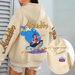 Aladdin Women Hoodie Cartoon Anime Spring Autumn Men Oversized Sweatshirt 2026 New Fashion Korean Style Couple Pullover Tops