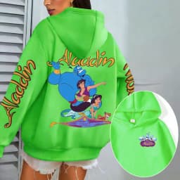 Aladdin Women Hoodie Cartoon Anime Spring Autumn Men Oversized Sweatshirt 2026 New Fashion Korean Style Couple Pullover Tops