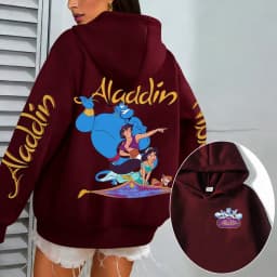 Aladdin Women Hoodie Cartoon Anime Spring Autumn Men Oversized Sweatshirt 2026 New Fashion Korean Style Couple Pullover Tops