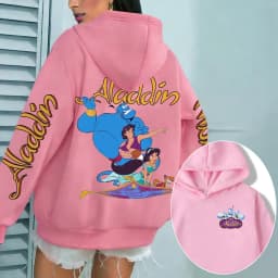 Aladdin Women Hoodie Cartoon Anime Spring Autumn Men Oversized Sweatshirt 2026 New Fashion Korean Style Couple Pullover Tops