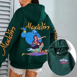 Aladdin Women Hoodie Cartoon Anime Spring Autumn Men Oversized Sweatshirt 2026 New Fashion Korean Style Couple Pullover Tops