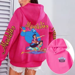 Aladdin Women Hoodie Cartoon Anime Spring Autumn Men Oversized Sweatshirt 2026 New Fashion Korean Style Couple Pullover Tops