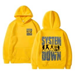 90s Vintage Rock Band System of A Down Print Hoodie Unisex Casual Sweatshirt Men Women Alternative Metal Music Pullover Hoodies