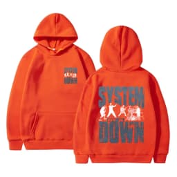 90s Vintage Rock Band System of A Down Print Hoodie Unisex Casual Sweatshirt Men Women Alternative Metal Music Pullover Hoodies