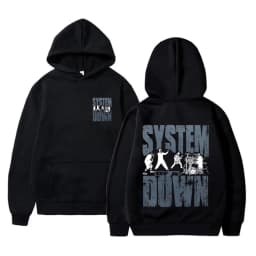 90s Vintage Rock Band System of A Down Print Hoodie Unisex Casual Sweatshirt Men Women Alternative Metal Music Pullover Hoodies