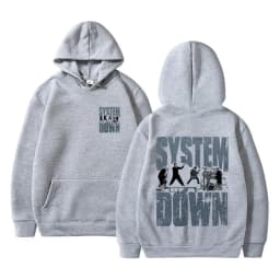 90s Vintage Rock Band System of A Down Print Hoodie Unisex Casual Sweatshirt Men Women Alternative Metal Music Pullover Hoodies