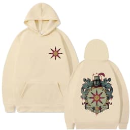 Game Dark Souls Church of The Sun Graphic Hoodie Men Women Fashion Gothic Rock Streetwear Men's Casual Vintage Oversized Hoodies