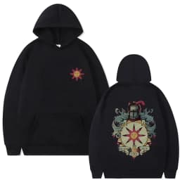 Game Dark Souls Church of The Sun Graphic Hoodie Men Women Fashion Gothic Rock Streetwear Men's Casual Vintage Oversized Hoodies