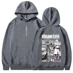 Anime Vinland Saga Hoodies Manga Thorfinn Karlsefni Graphic Men's Women Clothing Hooded Sweatshirts Harajuku Oversized Pullovers