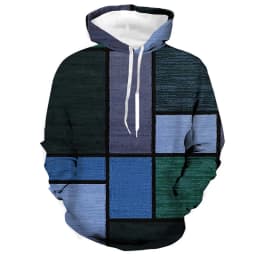 Retro Men's Clothing Hoodie 3D Printed Color Hoodie Long-sleeved Sweatshirt Men's Streetwear Unisex Casual Sweatshirt Tops