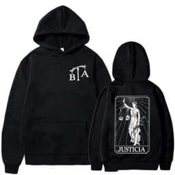 Justicia 2026 Brothers in Arms Double Sided Print Hoodies Men Women Clothing Fashion Sweatshirt Oversized Long Sleeve Pullovers