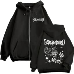 Extremoduro Tour 2025 Album Zipper Hoody Men Women Hip Hop Pop Music Zip Up Sweatshirt Y2K Casual Loose Long Sleeve Jacket Hoody